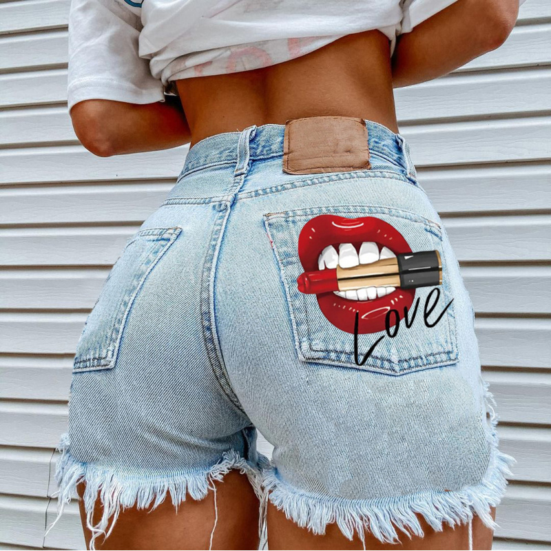 Sommerliche Trendige Damen-Lip – Street Fashion Denim Bewertung und Preis