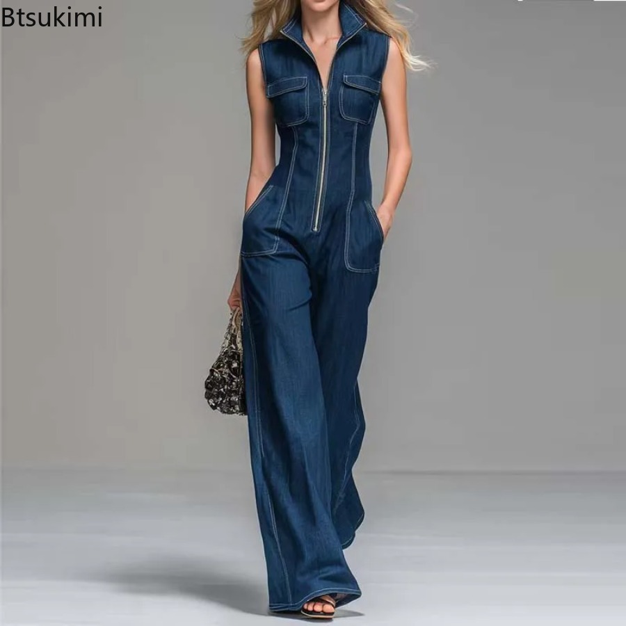 Neue Ärmellose Damen-Jeansover – Street Fashion Jeans Women Bewertung und Preis