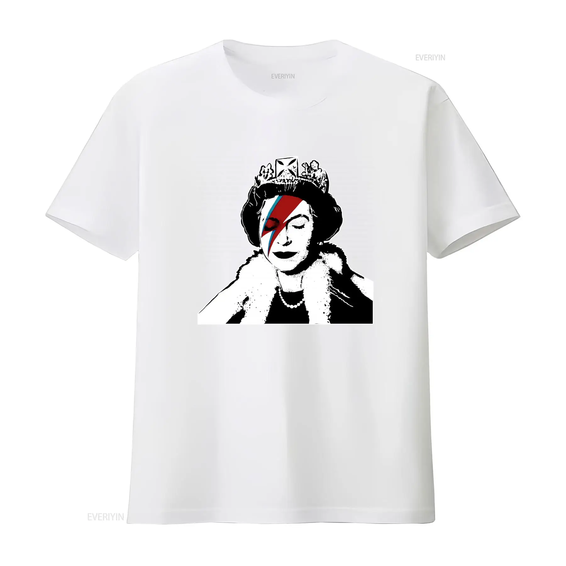 Banksy Queen Graffiti-Kunst T- – Street Fashion Uk Bewertung und Preis