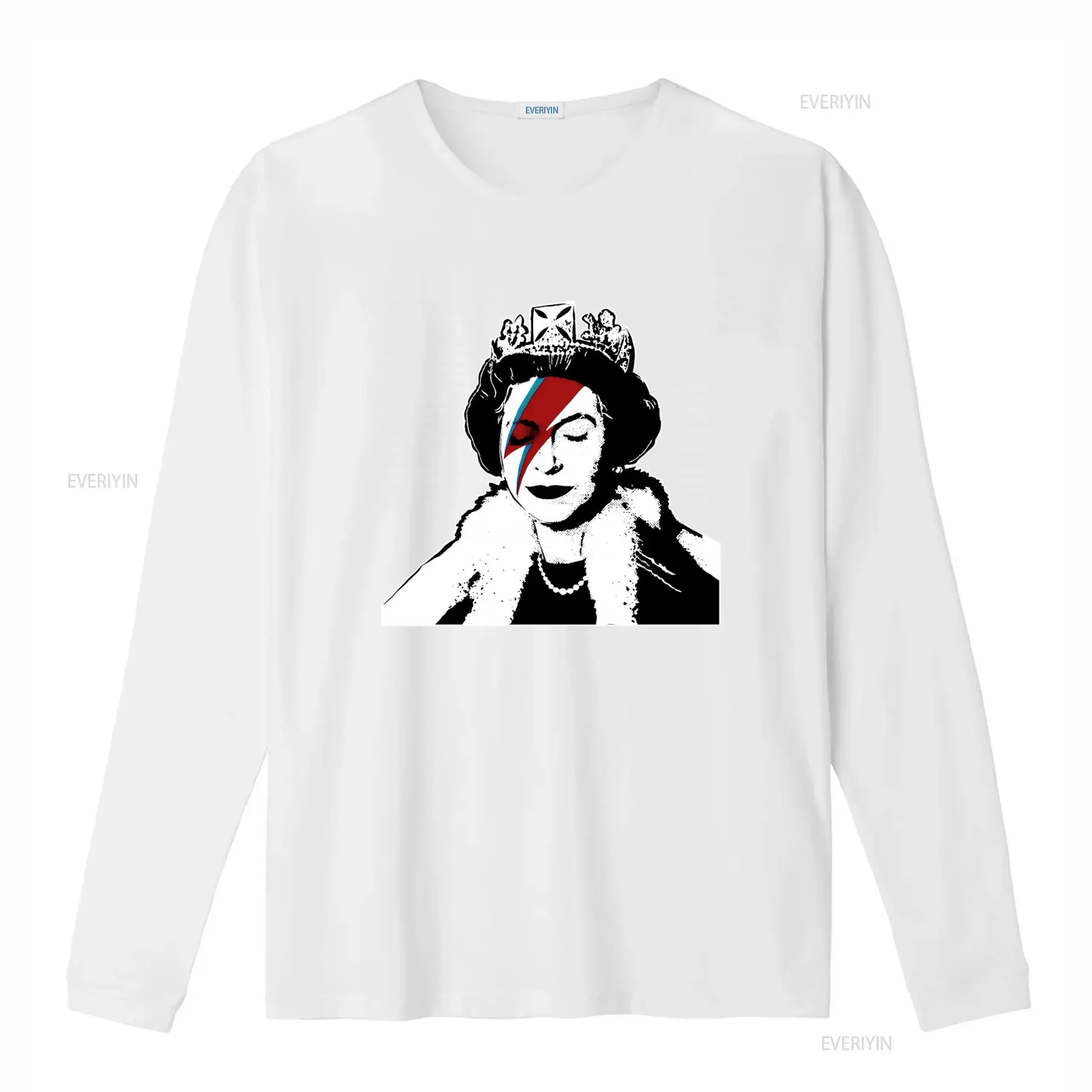 Banksy Queen Graffiti-Kunst T- – Street Fashion Uk Bewertung und Preis