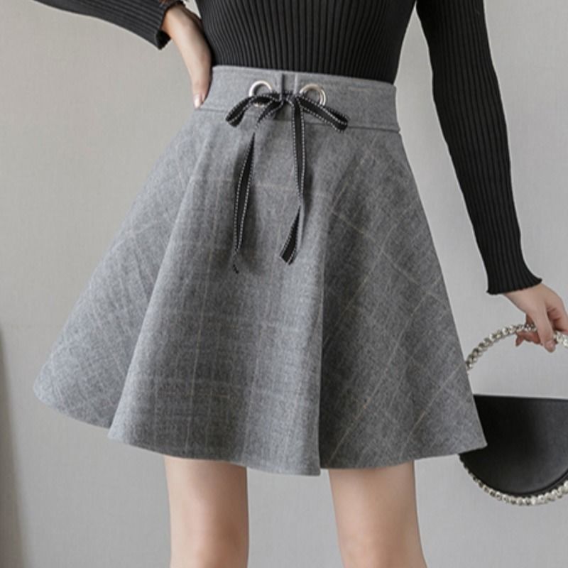 Hohe Taille Plaid Vintage Kurz – Street Fashion Now Bewertung und Preis