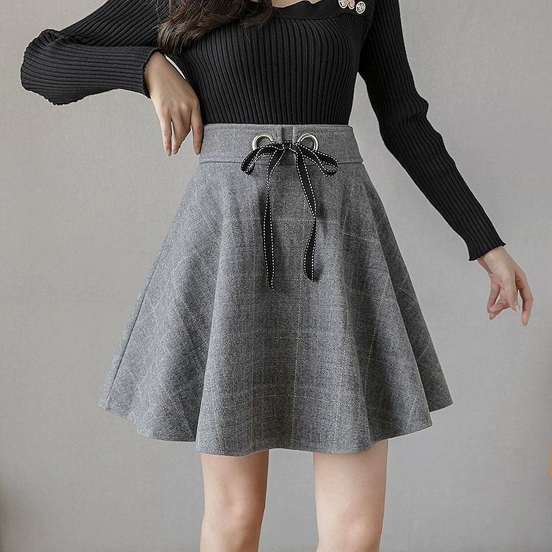 Hohe Taille Plaid Vintage Kurz – Street Fashion Now Bewertung und Preis