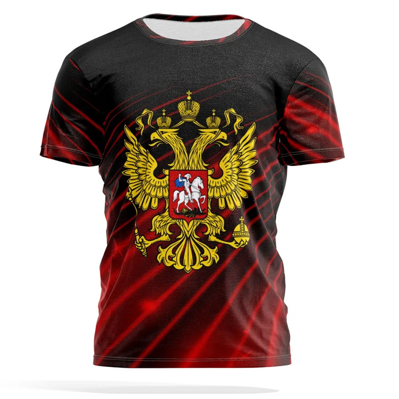 Russisches Nationalemblem-Druc – Street Fashion Russia Bewertung und Preis