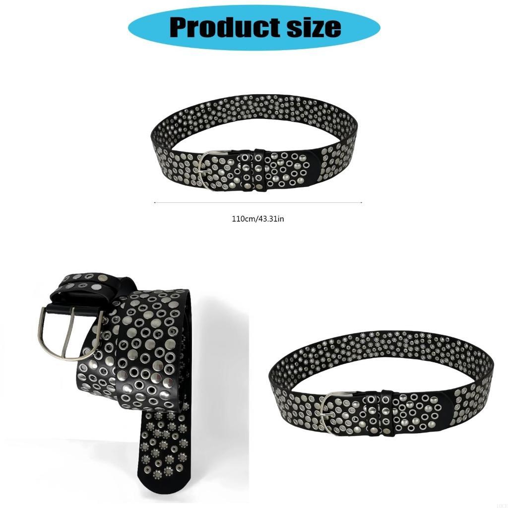 Punk -Nieten besetzte Gürtel m – Street Fashion Reference Bewertung und Preis