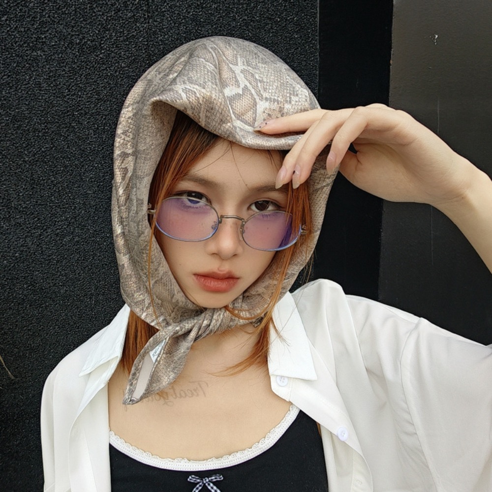 Kopfbedeckung Y2K Snake Print  – Street Fashion Types Bewertung und Preis