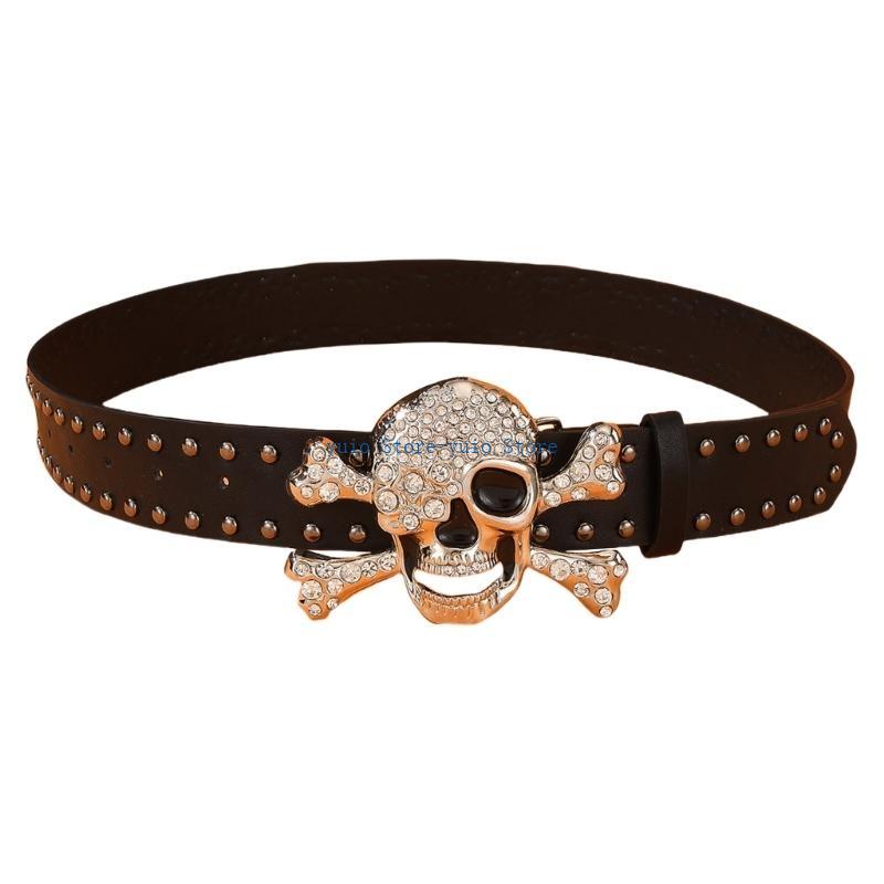 X7XB Beliebter Strass-Totenkop – Street Fashion Reference Bewertung und Preis