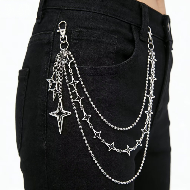 Damen Punk Hip-Hop Mehrschicht – Street Fashion Jeans Women Bewertung und Preis