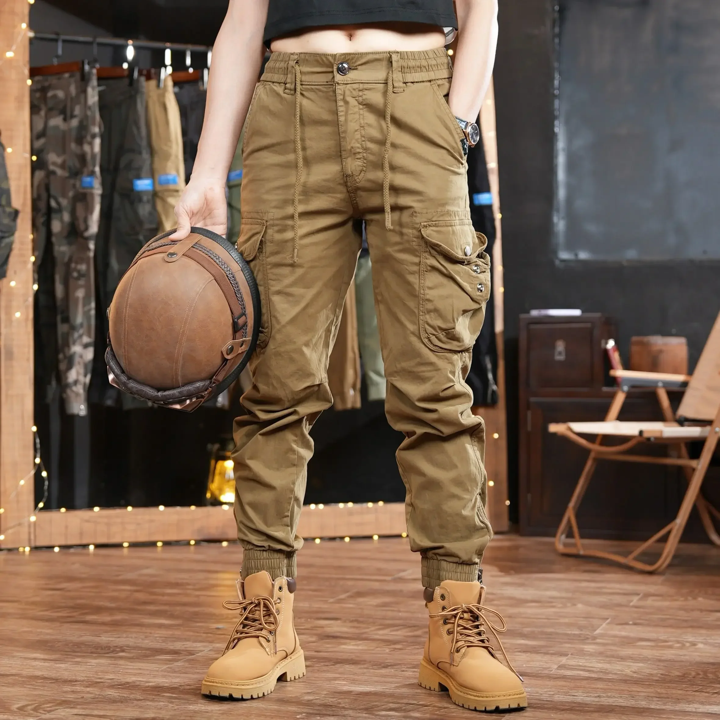 Multi Pocket Outdoor-Hose Mann – Street Fashion Harajuku Bewertung und Preis